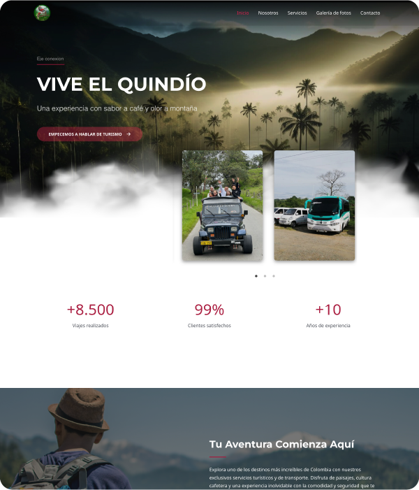 Diseño web personalizado Eje conexión