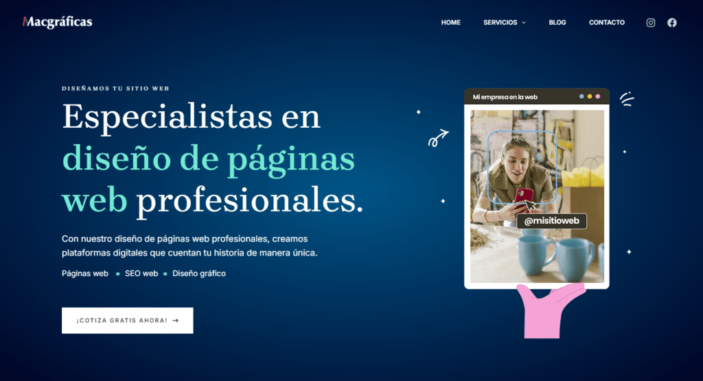 Mácgraficas agencia de diseño web